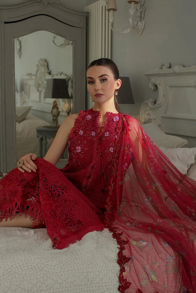 Sobia Nazir Luxury Lawn Embroidered Unstithced 3 Pieces Collection 8B - 3 Pieces Lawn - Zainabjees