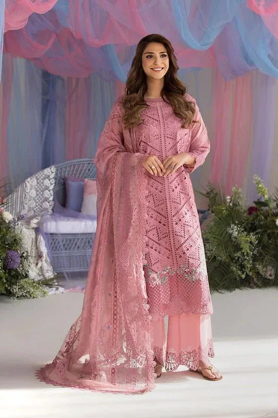 Sobia Nazir Luxury Lawn Embroidered Unstitched 3 Piece Collection 10A - 3 Pieces Lawn - Zainabjees