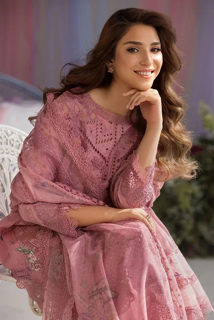 Sobia Nazir Luxury Lawn Embroidered Unstitched 3 Piece Collection 10A - 3 Pieces Lawn - Zainabjees