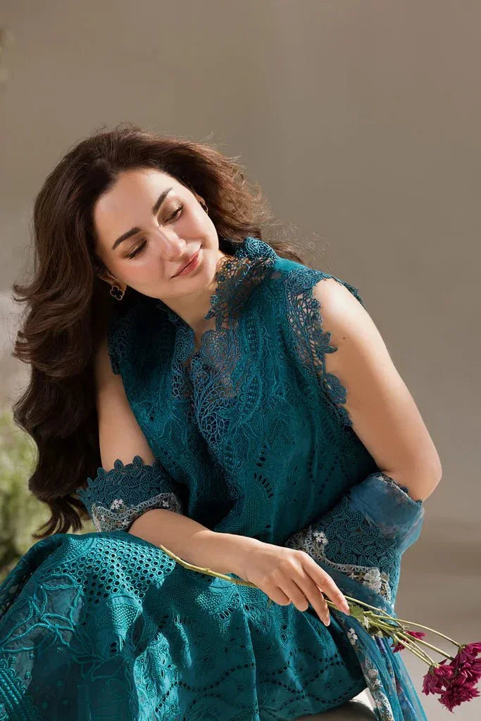 Sobia Nazir Embroidered Luxury Lawn Unstitched 3Pc Suit D - 02A Summer Collection - 3 Pieces Lawn - Zainabjees