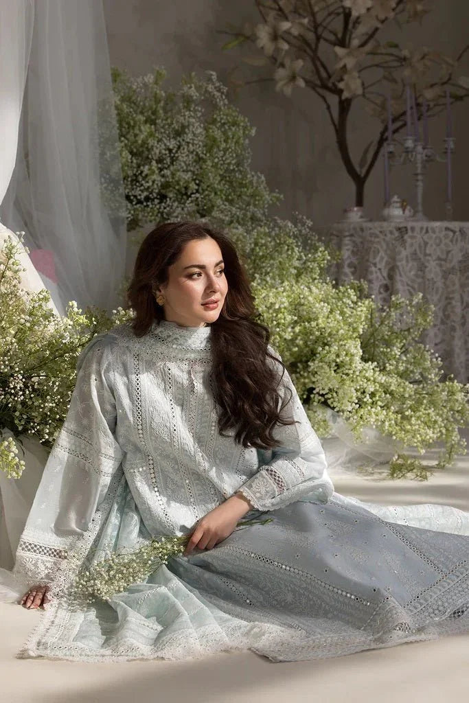 Sobia Nazir Luxury Lawn Embroidered Unstitched 3 Piece 7A - 3 Pieces Lawn - Zainabjees