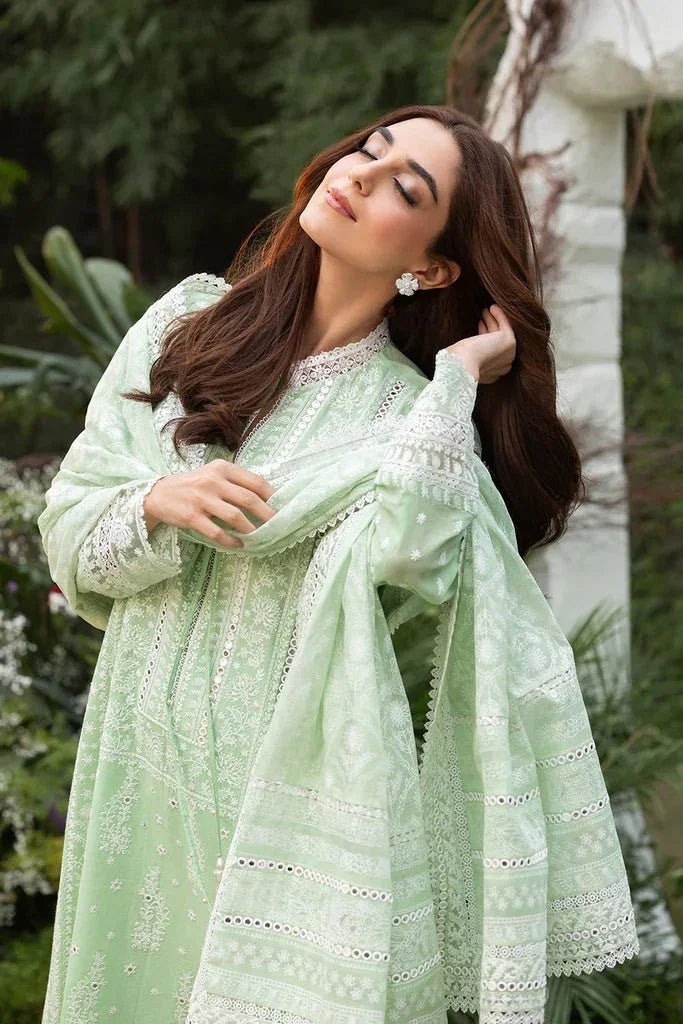 Sobia Nazir Lawn Embroidered Collection 3 Pc Unstitched 7B Luxury Lawn 2025 - 3 Pieces Lawn - Zainabjees
