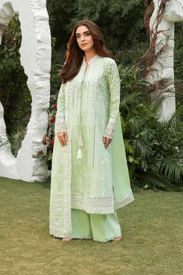 Sobia Nazir Lawn Embroidered Collection 3 Pc Unstitched 7B Luxury Lawn 2025 - 3 Pieces Lawn - Zainabjees