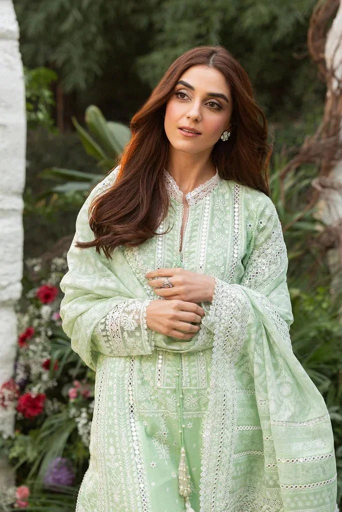 Sobia Nazir Lawn Embroidered Collection 3 Pc Unstitched 7B Luxury Lawn 2025 - 3 Pieces Lawn - Zainabjees