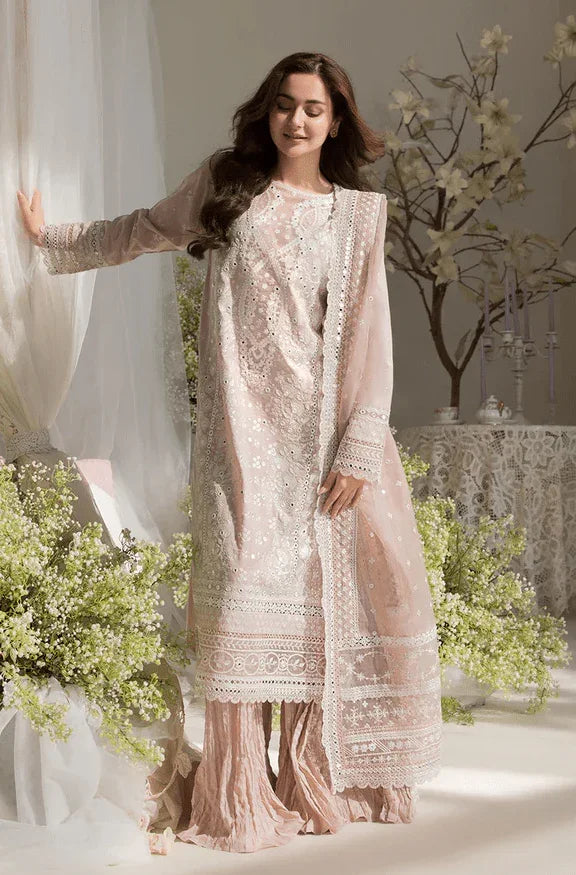 Sobia Nazir Luxury Lawn 3 Pc Unstitched Embroidered Collection 9A - 3 Pieces Lawn - Zainabjees