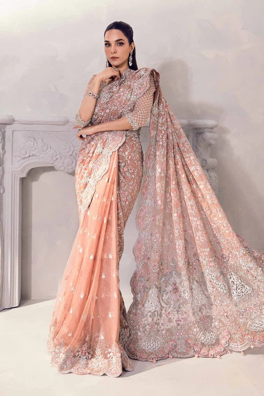 Maria.B Net Embroidered 3 Piece Unstitched - Solana MC-1011-A