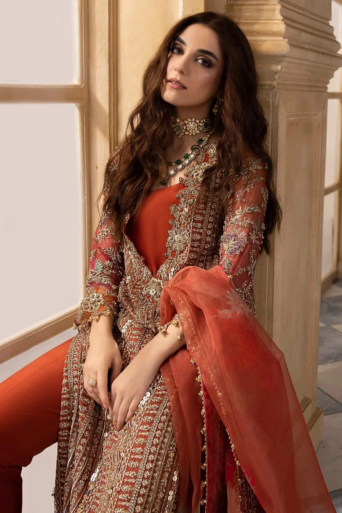 Charizma Pure Chiffon Embroidered Unstitched 3 Piece DJW4-04