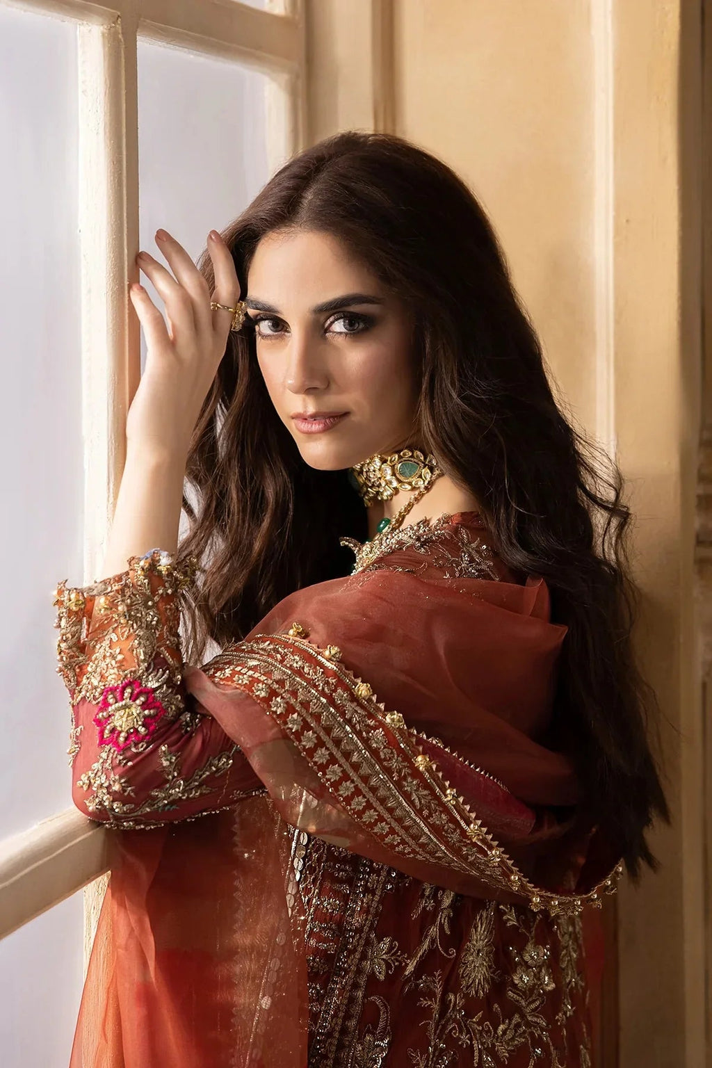 Charizma Pure Chiffon Embroidered Unstitched 3 Piece DJW4-04
