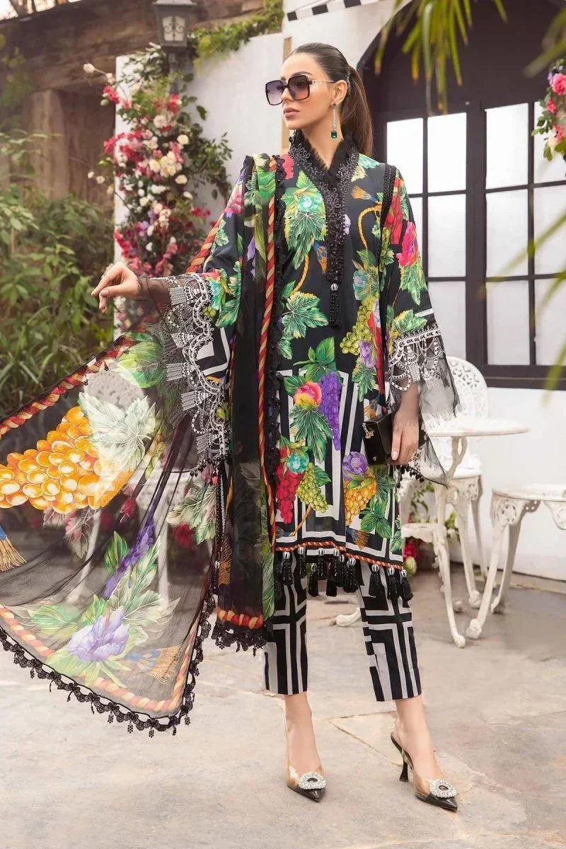 Maria.B Unstitched MPrints 3 Pieces MPT - 2108 - B - 3 Pieces Lawn - Zainabjees