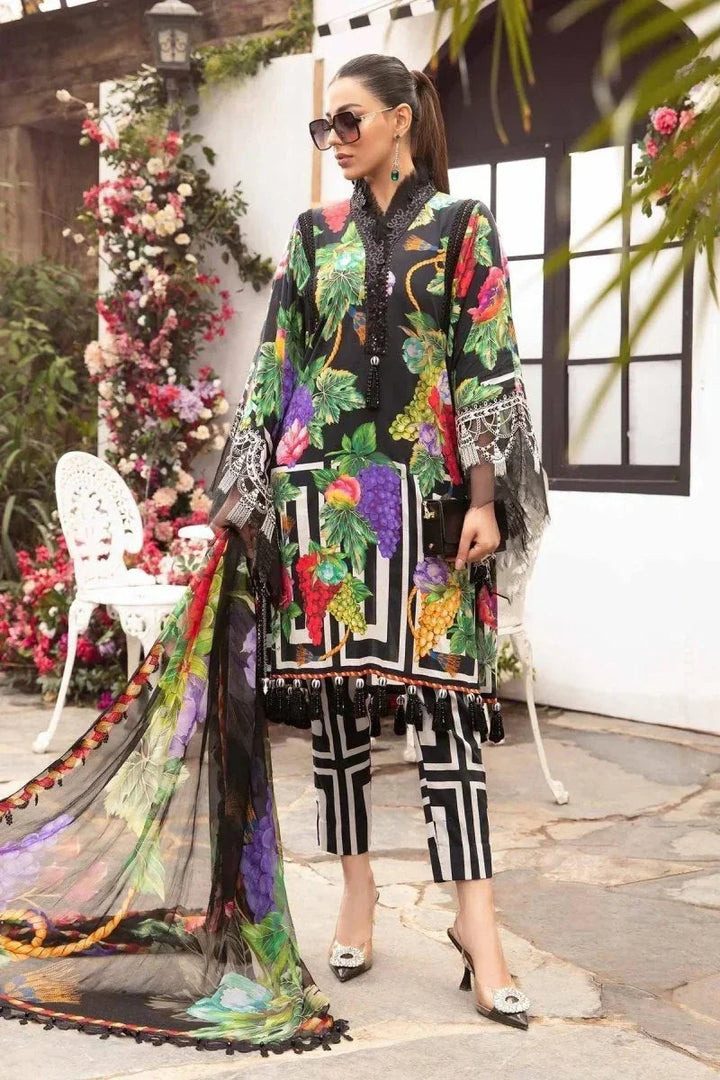 Maria.B Unstitched MPrints 3 Pieces MPT - 2108 - B - 3 Pieces Lawn - Zainabjees