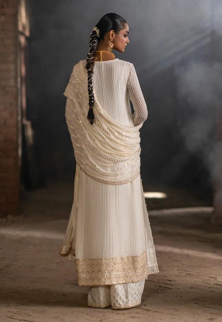 Erum Khan Chiffon Embroidered 3 Pc Unstitched Formal Collection TABEER - 3 pieces chiffon - Zainabjees