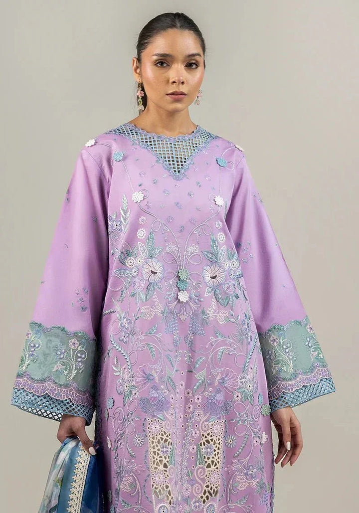 Mushq Lawn Embroidered Unstitched 3 Piece Glowing Pulse - 3 Pieces Lawn - Zainabjees