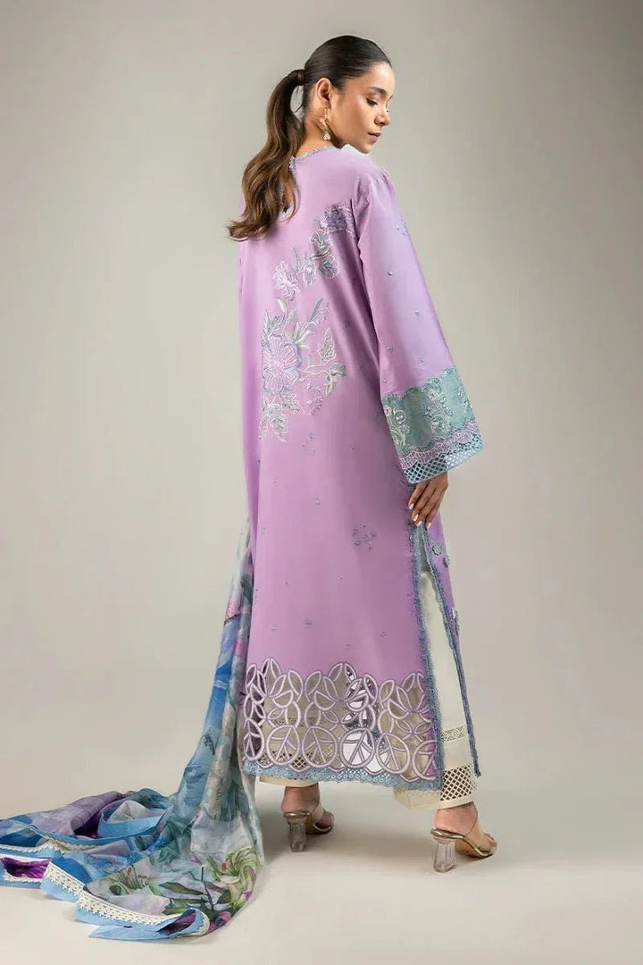 Mushq Lawn Embroidered Unstitched 3 Piece Glowing Pulse - 3 Pieces Lawn - Zainabjees