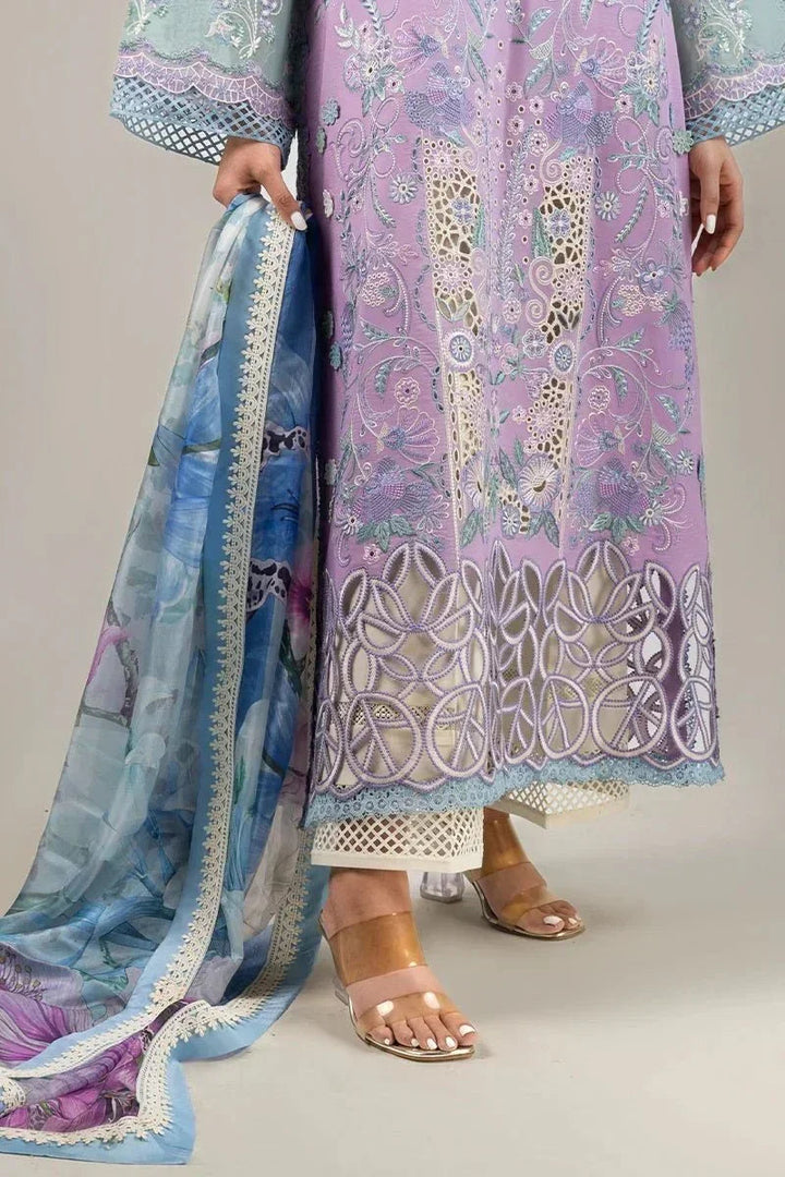 Mushq Lawn Embroidered Unstitched 3 Piece Glowing Pulse - 3 Pieces Lawn - Zainabjees