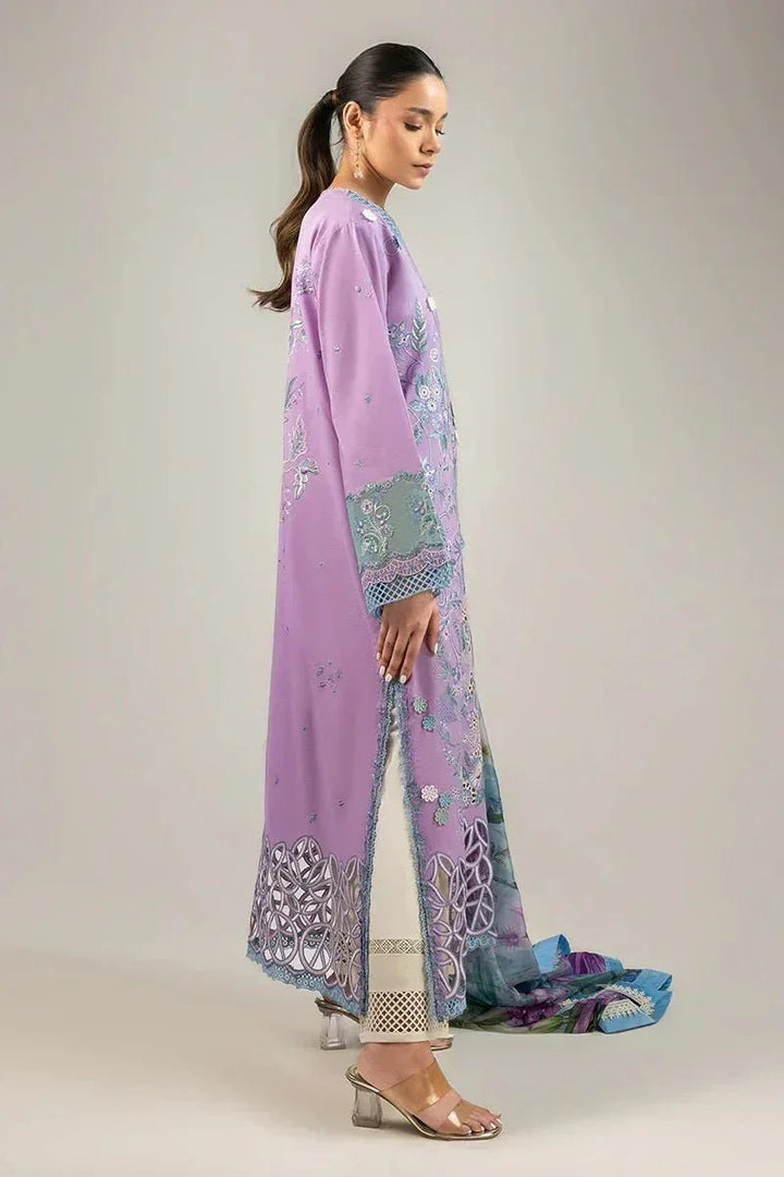 Mushq Lawn Embroidered Unstitched 3 Piece Glowing Pulse - 3 Pieces Lawn - Zainabjees