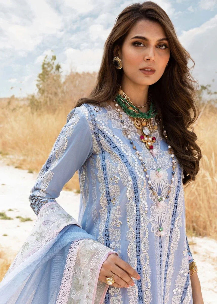 Saira Shakira Embroidered Luxury Lawn 3Pc Unstitched Suit NADINE - A - 3 Pieces Lawn - Zainabjees