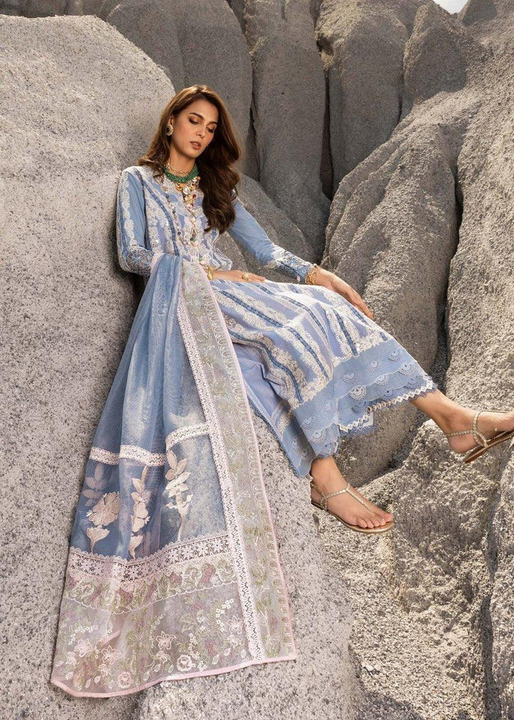 Saira Shakira Embroidered Luxury Lawn 3Pc Unstitched Suit NADINE - A - 3 Pieces Lawn - Zainabjees