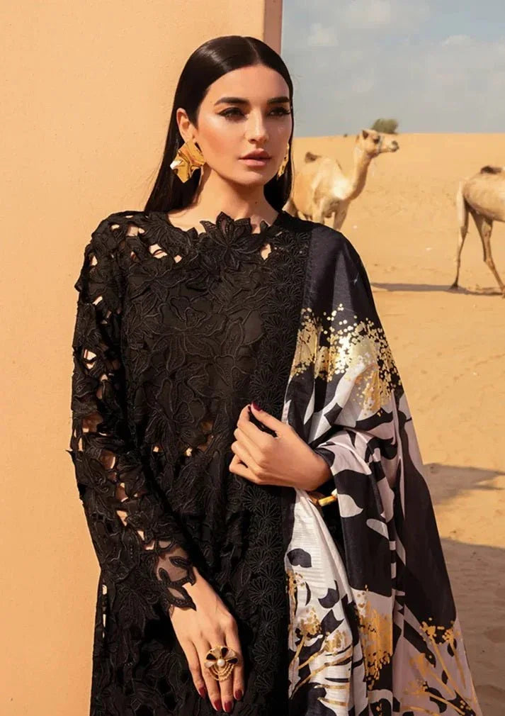 Rang Rasiya Premium Lawn Unstitched 3 Piece – Alaya - 3 Pieces Lawn - Zainabjees