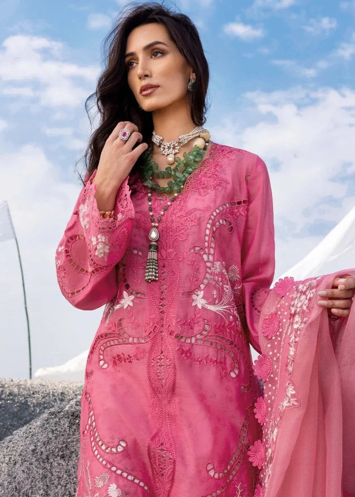 Saira Shakira Luxury Lawn Embroidered Unstitched 3 Piece Collection SAMARA - B - 3 Pieces Lawn - Zainabjees