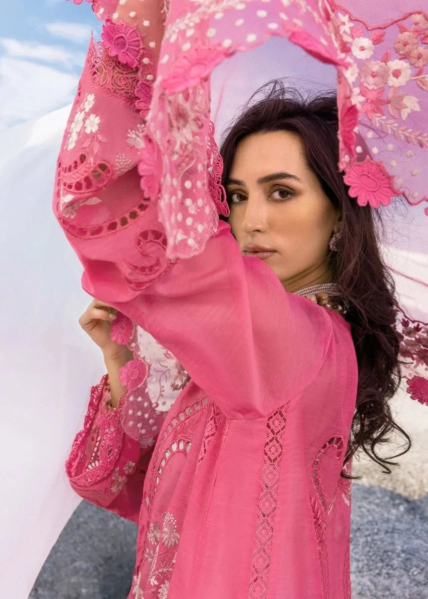 Saira Shakira Luxury Lawn Embroidered Unstitched 3 Piece Collection SAMARA - B - 3 Pieces Lawn - Zainabjees