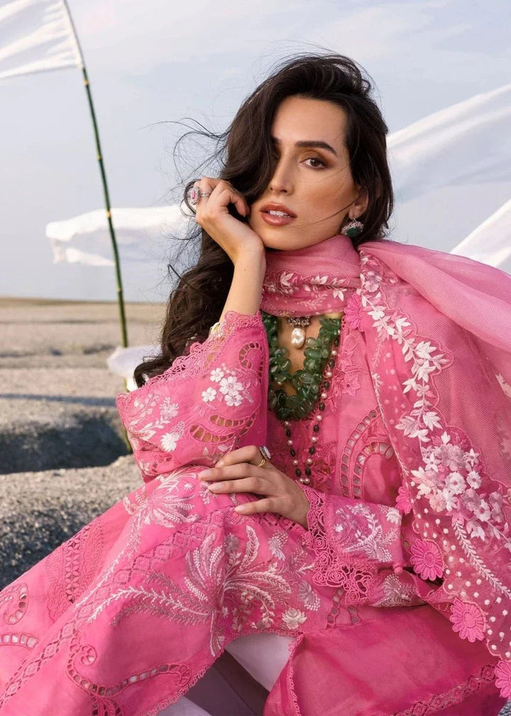 Saira Shakira Luxury Lawn Embroidered Unstitched 3 Piece Collection SAMARA - B - 3 Pieces Lawn - Zainabjees