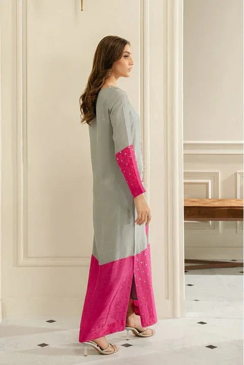 Lulusar Swiss Lawn 3 Piece Unstitched Hurai Dress - 3 Pieces Lawn - Zainabjees