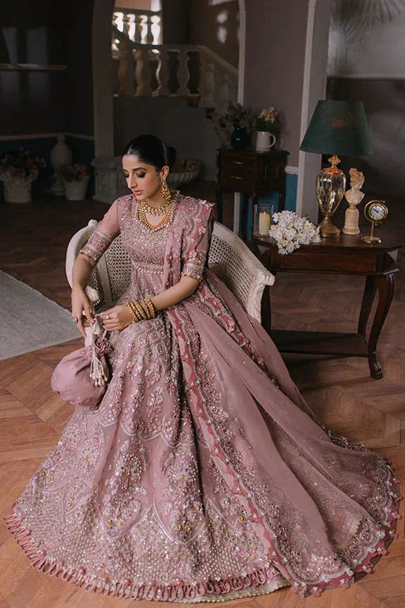 Elan Luxury Organza Embroidered Unstitched 3 Piece AYSEL (EC2-23-03)