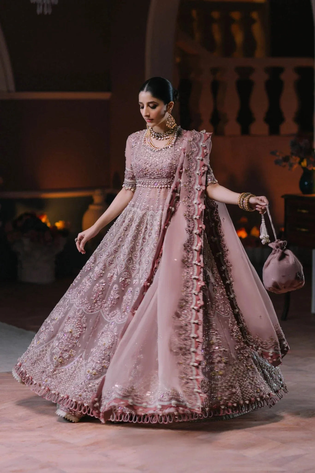 Elan Luxury Organza Embroidered Unstitched 3 Piece AYSEL (EC2-23-03)