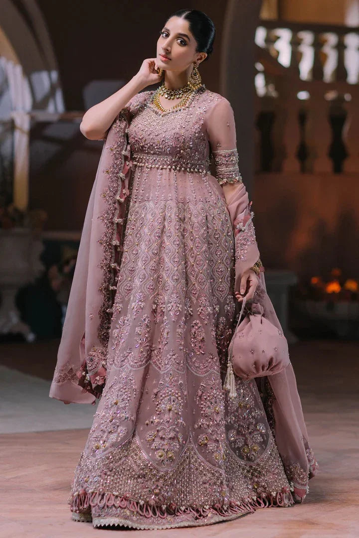 Elan Luxury Organza Embroidered Unstitched 3 Piece AYSEL (EC2-23-03)