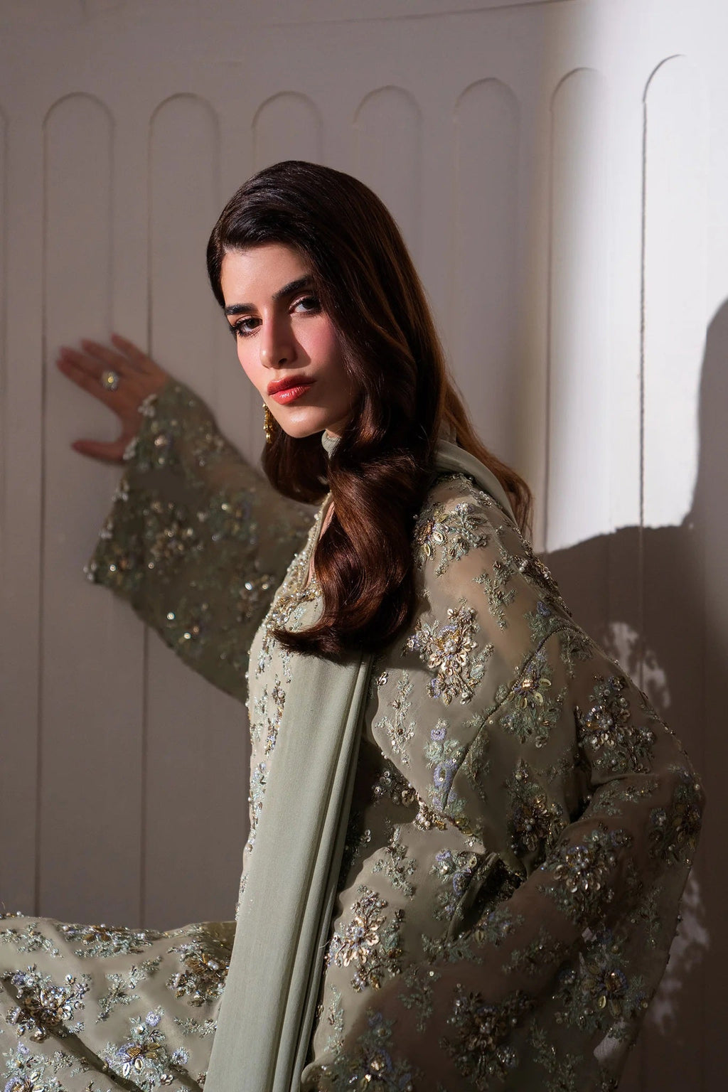 Elan Luxury Organza Embroidered Unstitched 3 Piece CLARTÉ EP-21215