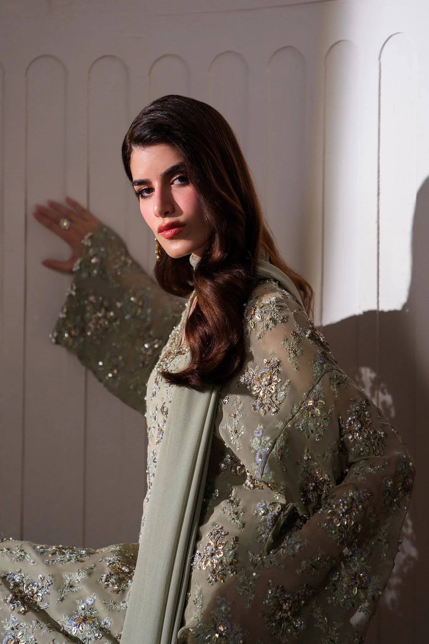 Elan Luxury Organza Embroidered Unstitched 3 Piece CLARTÉ EP-21215