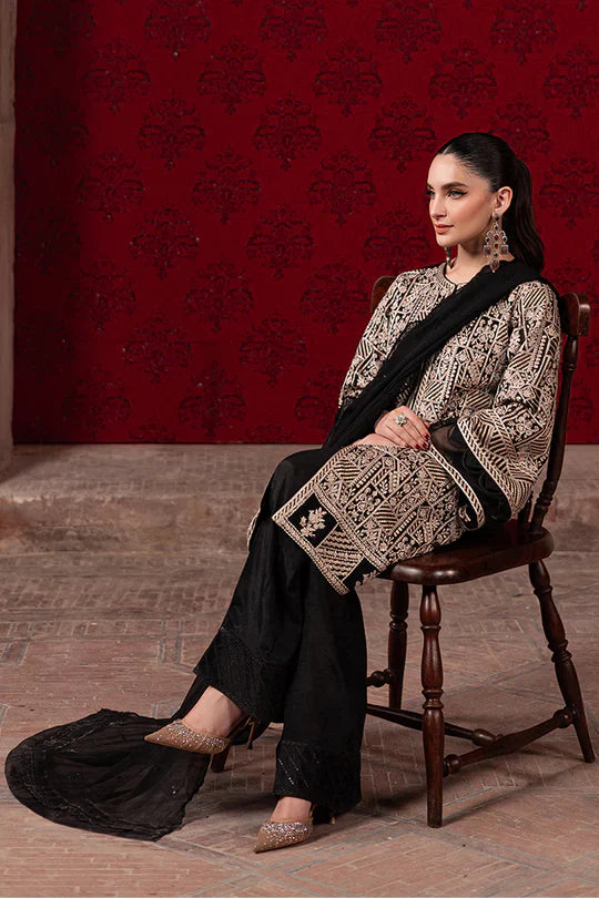 Azure Luxury Chiffon Embroidered Unstitched Collection Urban Muse