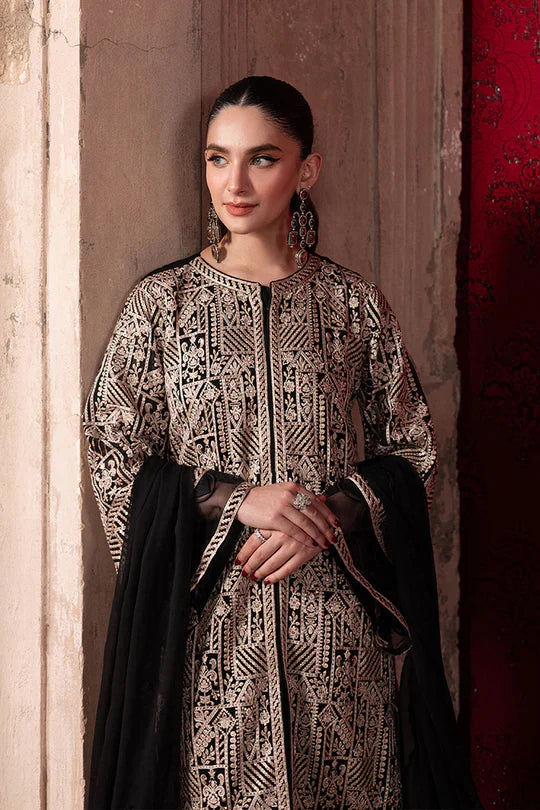Azure Luxury Chiffon Embroidered Unstitched Collection Urban Muse