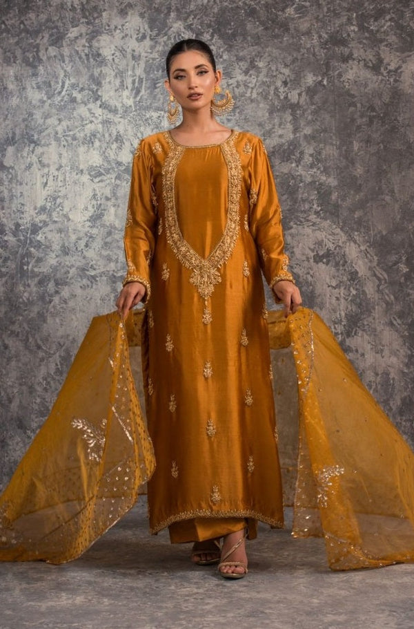 Sehrish Nadeem Luxury Raw Silk Unstitched 3 Piece Miral 2014
