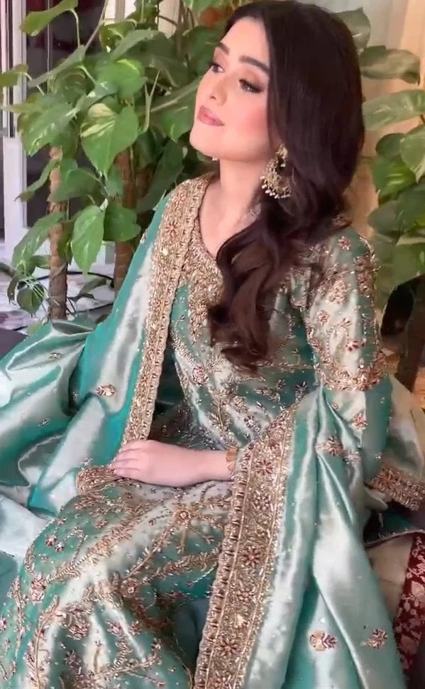 Haris Shakeel Luxury Myssory Embroidered Unstitched 3 Piece - 20736