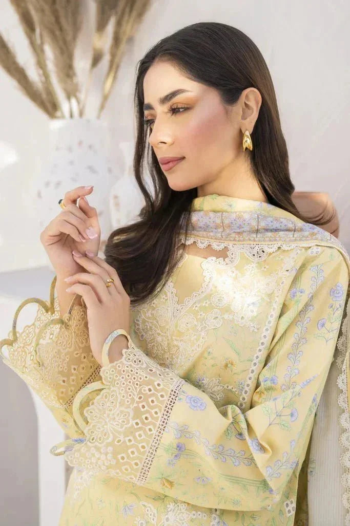 Shezlin by Aabyaan Embroidered Chikankari Unstitched 3 Piece ABY24S AR - 03 Soha - Summer Collection - 3 Pieces Lawn - Zainabjees