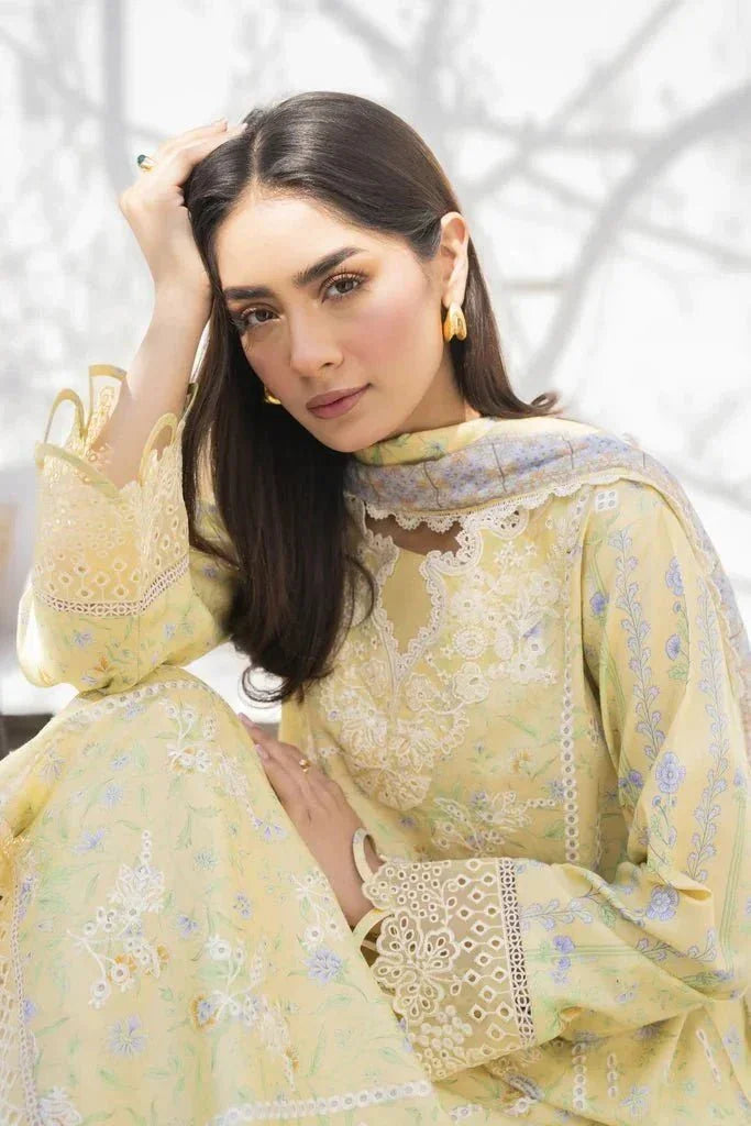 Shezlin by Aabyaan Embroidered Chikankari Unstitched 3 Piece ABY24S AR - 03 Soha - Summer Collection - 3 Pieces Lawn - Zainabjees
