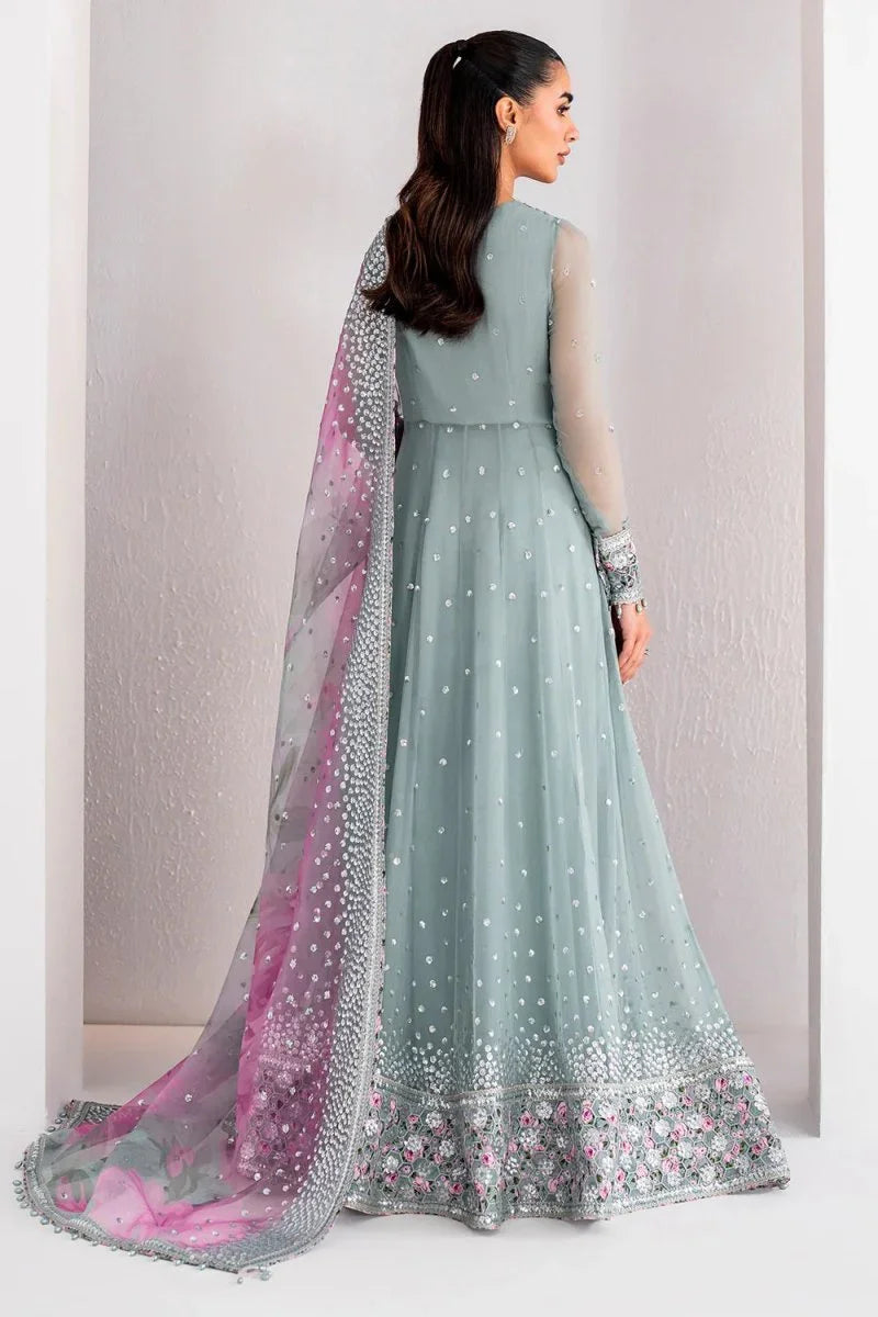 Jazmin Elegant Embroidered Chiffon Dress Unstitched 3 Piece UC - 3062 - 3 Pieces Chiffon - Zainabjees