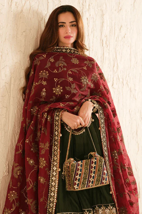 Jazmine Formals Unstitched 3 Pc Collection Luxury Embroidered Velvet VF - 2036 - 3 pieces Velvet - Zainabjees