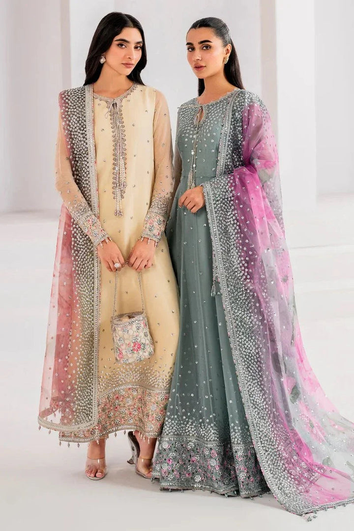 Jazmin Elegant Embroidered Chiffon Dress Unstitched 3 Piece UC - 3062 - 3 Pieces Chiffon - Zainabjees