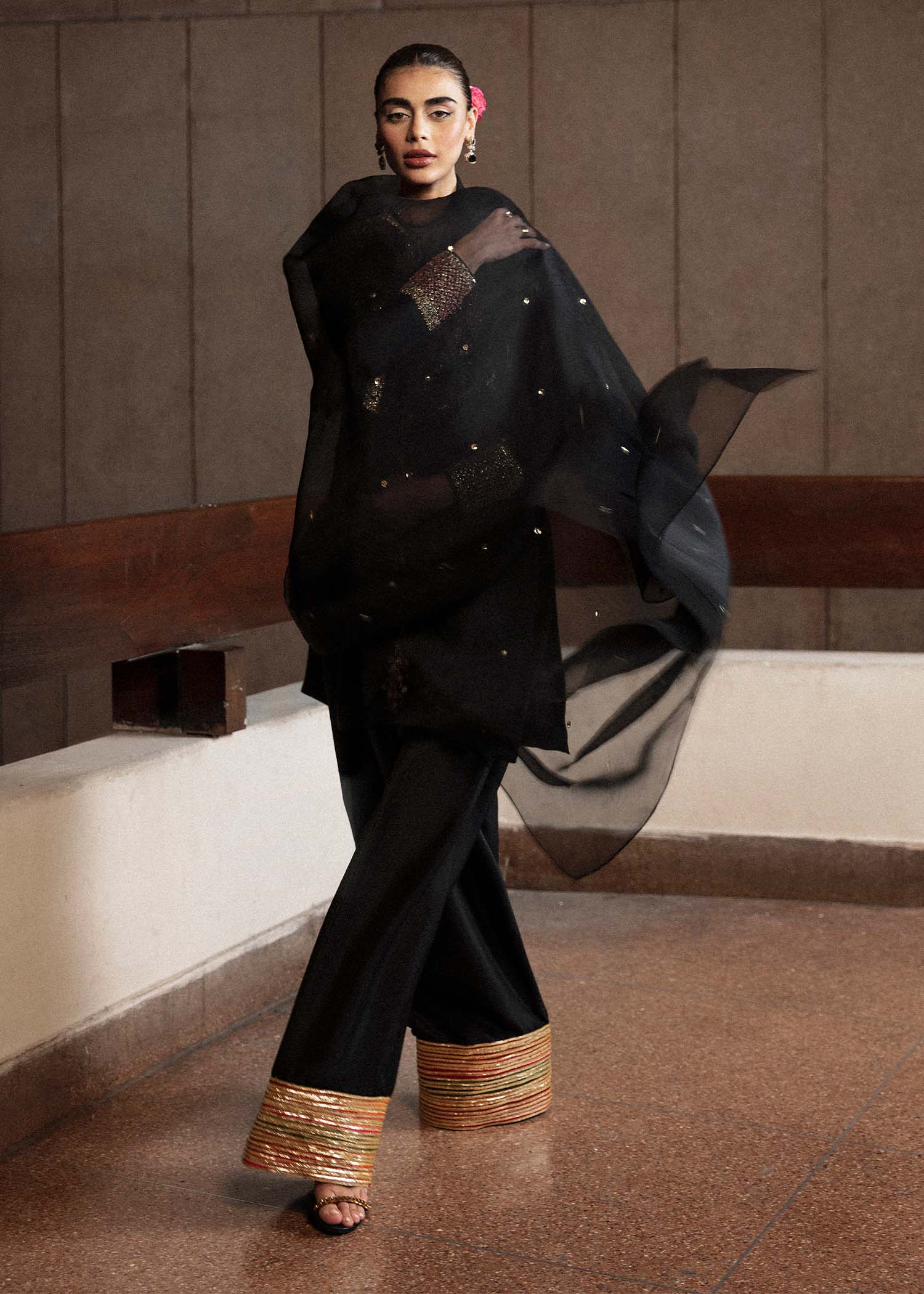 Hussain Rehar Luxury Raw Silk Festive Collection 3 Pc Unstitched CHAR-05