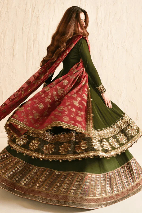 Jazmine Formals Unstitched 3 Pc Collection Luxury Embroidered Velvet VF - 2036 - 3 pieces Velvet - Zainabjees