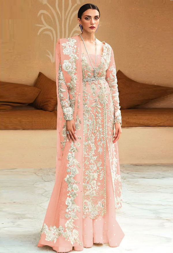 Soraya Organza Hand Embroidered 3 Pc Unstitched Collection Anya 05