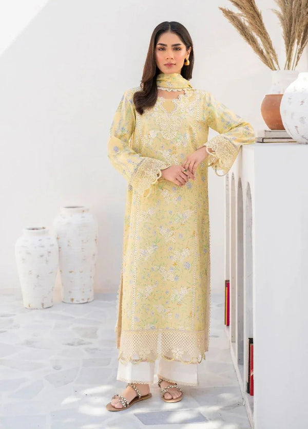 Shezlin by Aabyaan Embroidered Chikankari Unstitched 3 Piece ABY24S AR - 03 Soha - Summer Collection - 3 Pieces Lawn - Zainabjees