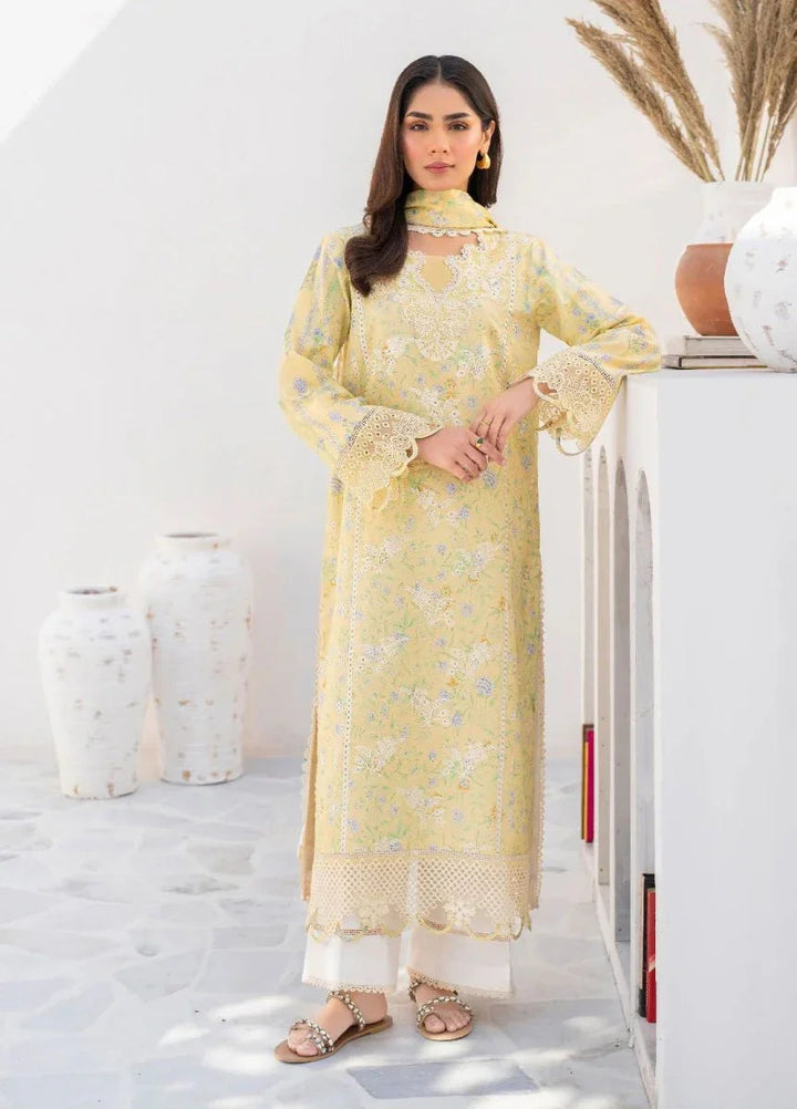Shezlin by Aabyaan Embroidered Chikankari Unstitched 3 Piece ABY24S AR - 03 Soha - Summer Collection - 3 Pieces Lawn - Zainabjees