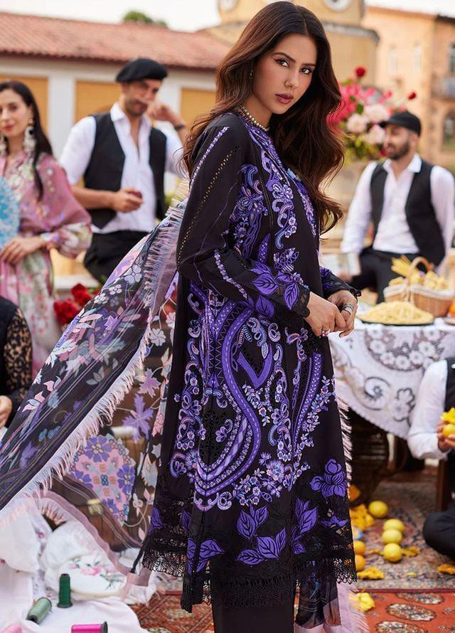 Mushq Luxury Lawn Unstitched 3 Pieces Te Amo SARDINIA SPLENDOR - 3 Pieces Lawn - Zainabjees