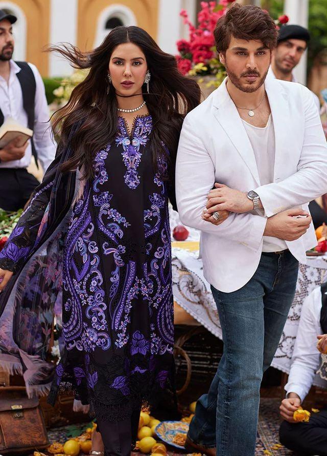 Mushq Luxury Lawn Unstitched 3 Pieces Te Amo SARDINIA SPLENDOR - 3 Pieces Lawn - Zainabjees