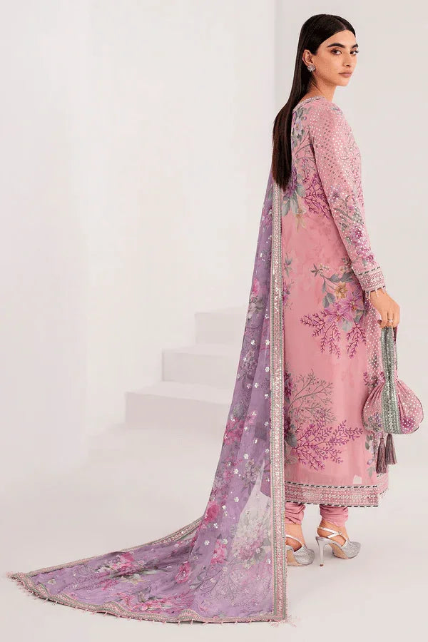 Jazmin Embroidered 3 Pc Chiffon Collection Unstitched UC - 3061 - 3 Pieces Chiffon - Zainabjees