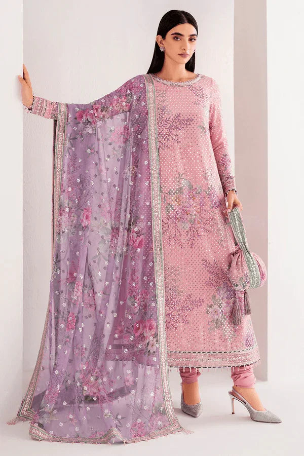 Jazmin Embroidered 3 Pc Chiffon Collection Unstitched UC - 3061 - 3 Pieces Chiffon - Zainabjees