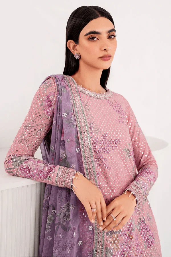 Jazmin Embroidered 3 Pc Chiffon Collection Unstitched UC - 3061 - 3 Pieces Chiffon - Zainabjees
